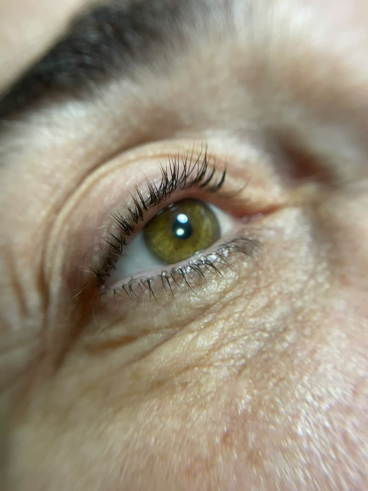 Antes de Lash Lifting